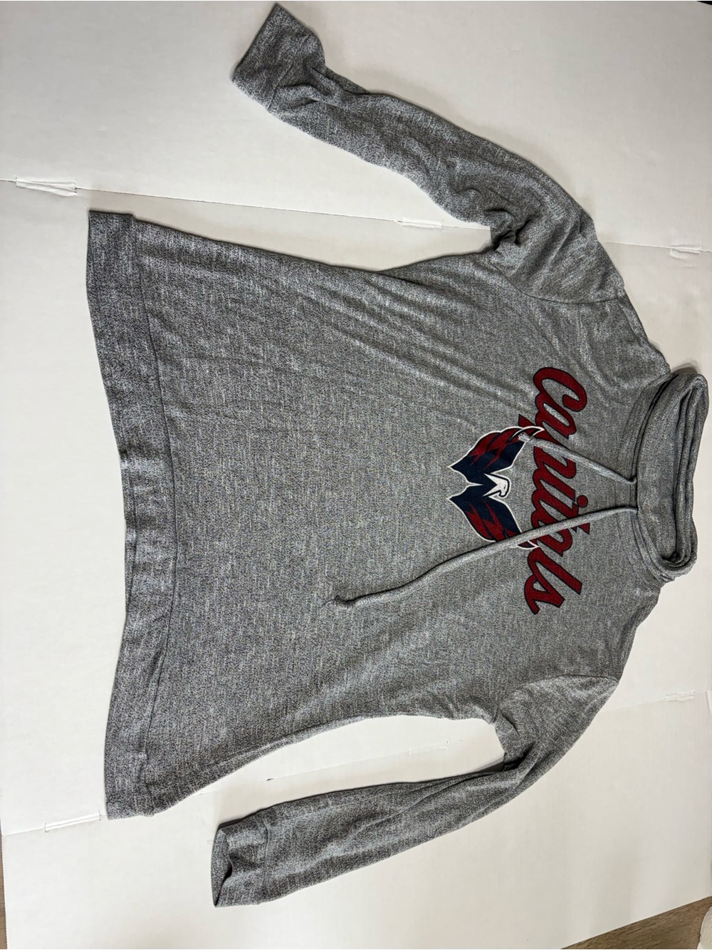 Capitals Gray Cowl Neck Pullover Sweatshirt